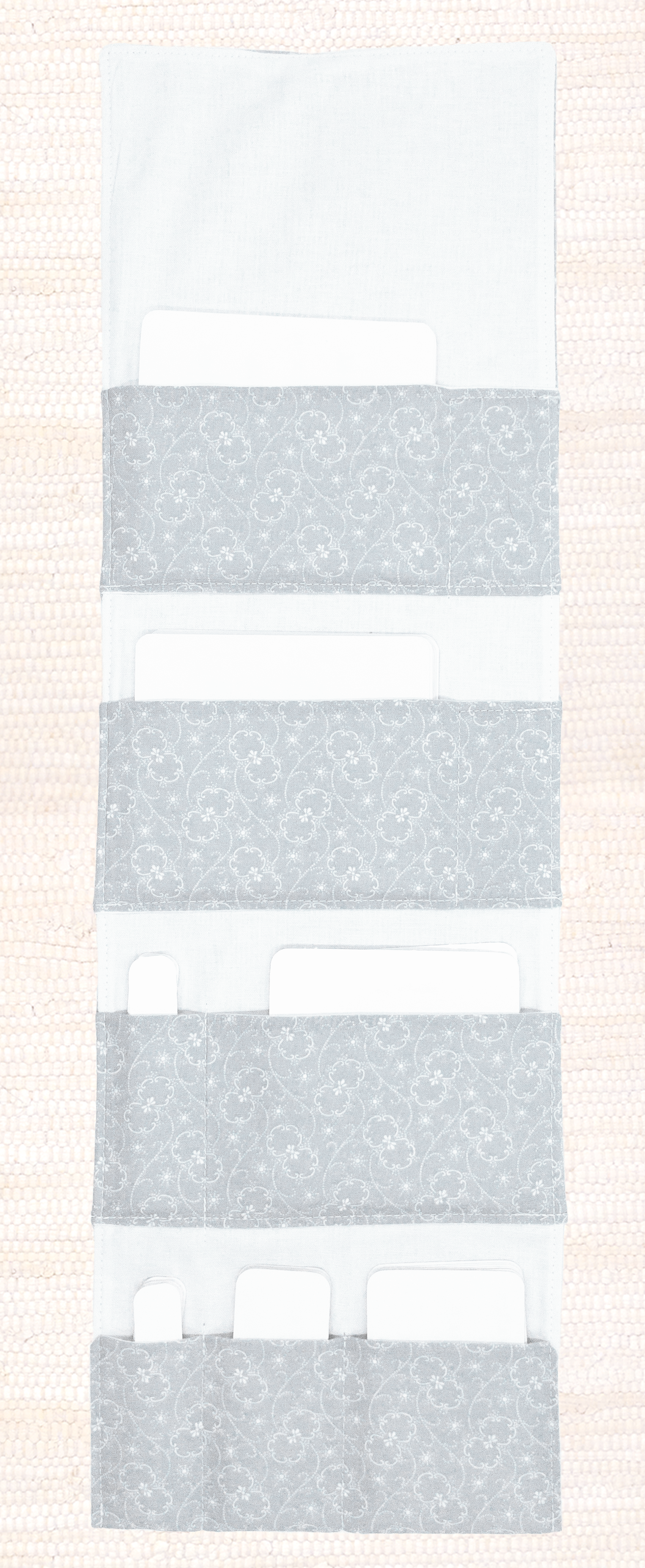 grey 7-pocket Fabric Organizers for Classroom Organization
