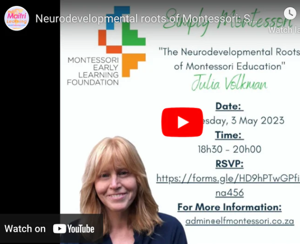 Neurodevelopmental Roots of Montessori