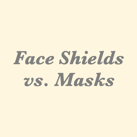 Face shields instead of masks for early childhood