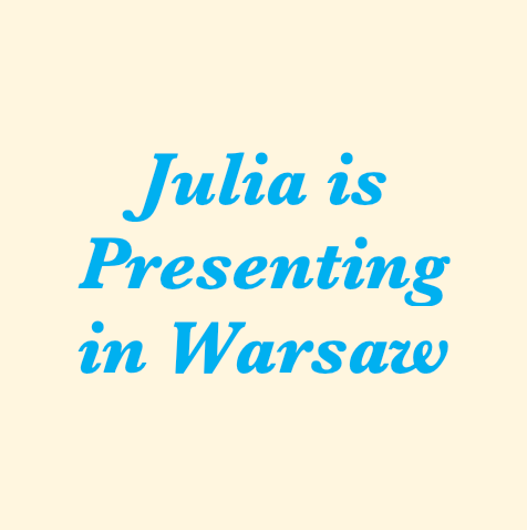 Julia is presenting at the Polish Montessori Conference!