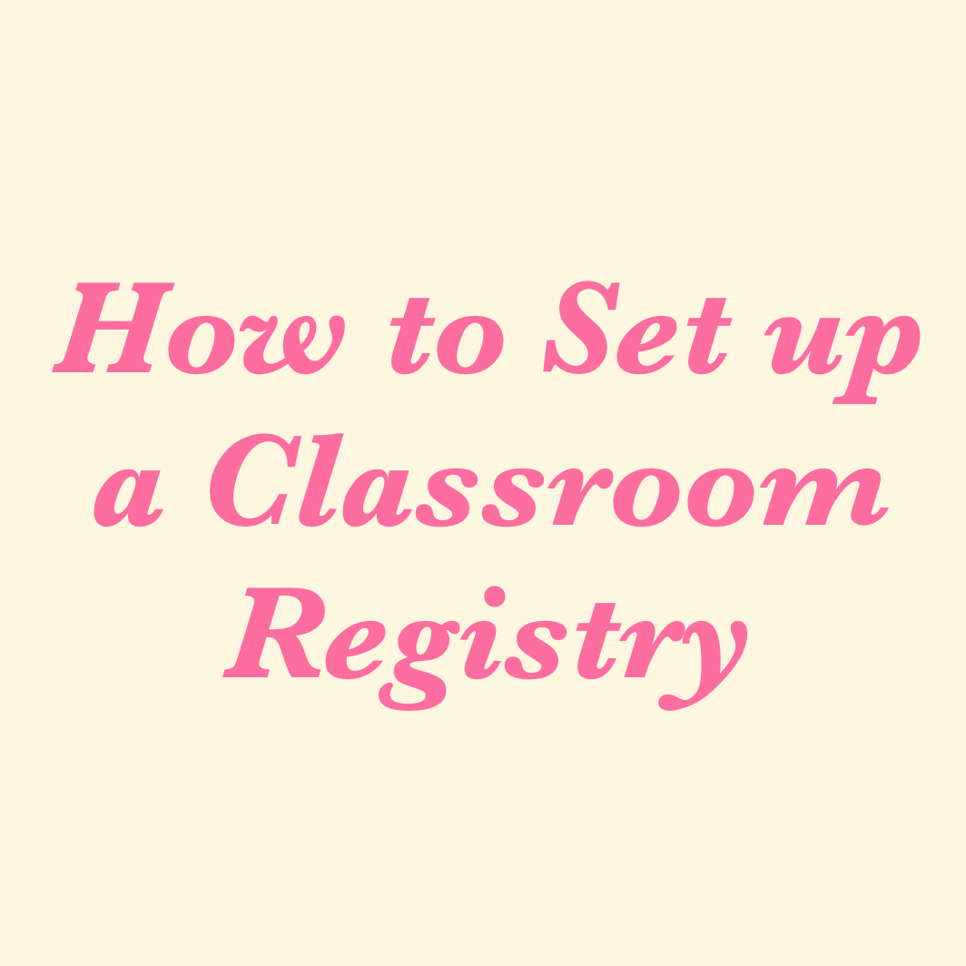 How Do I Set Up a Classroom Registry?