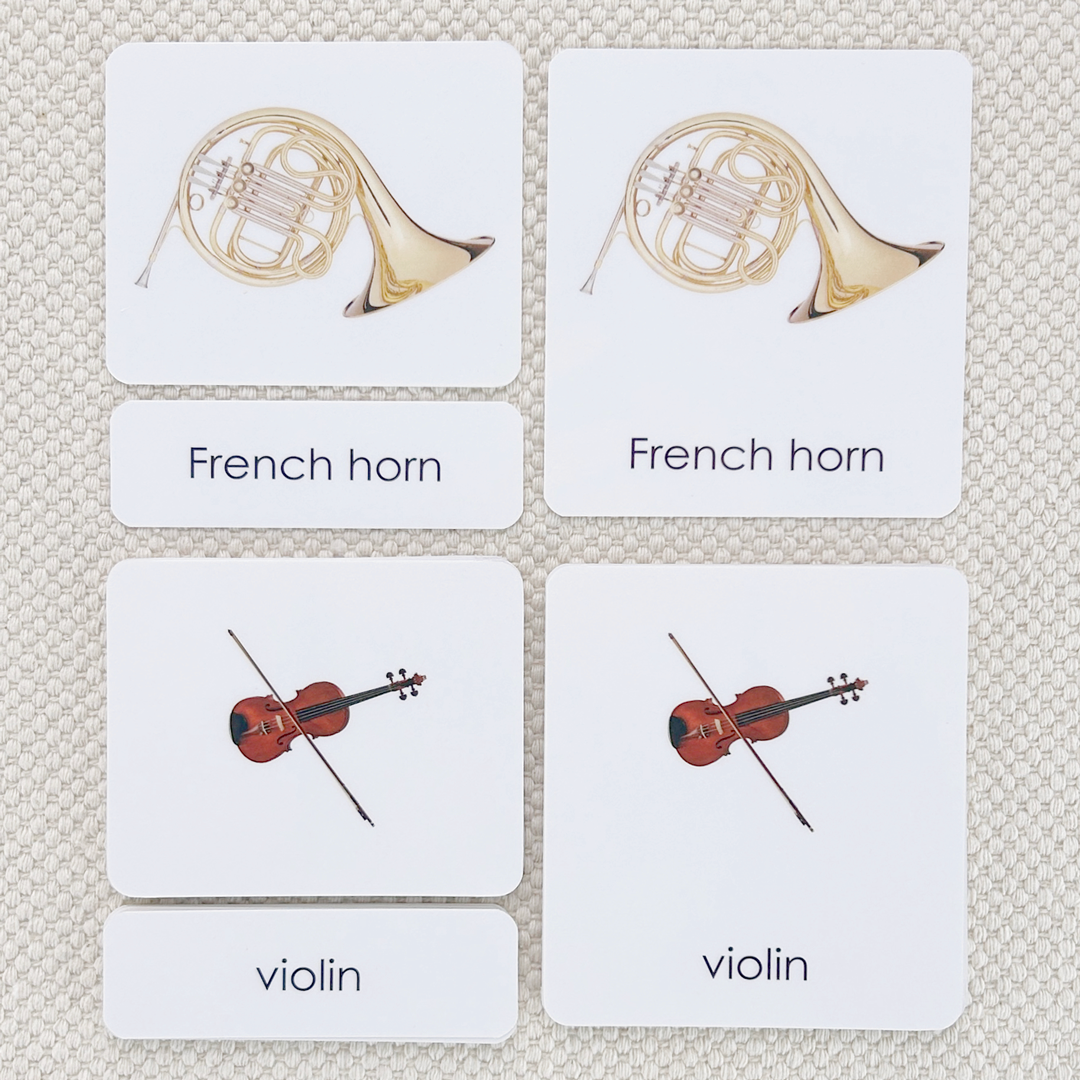 Orchestral Musical Instruments 3-Part Reading