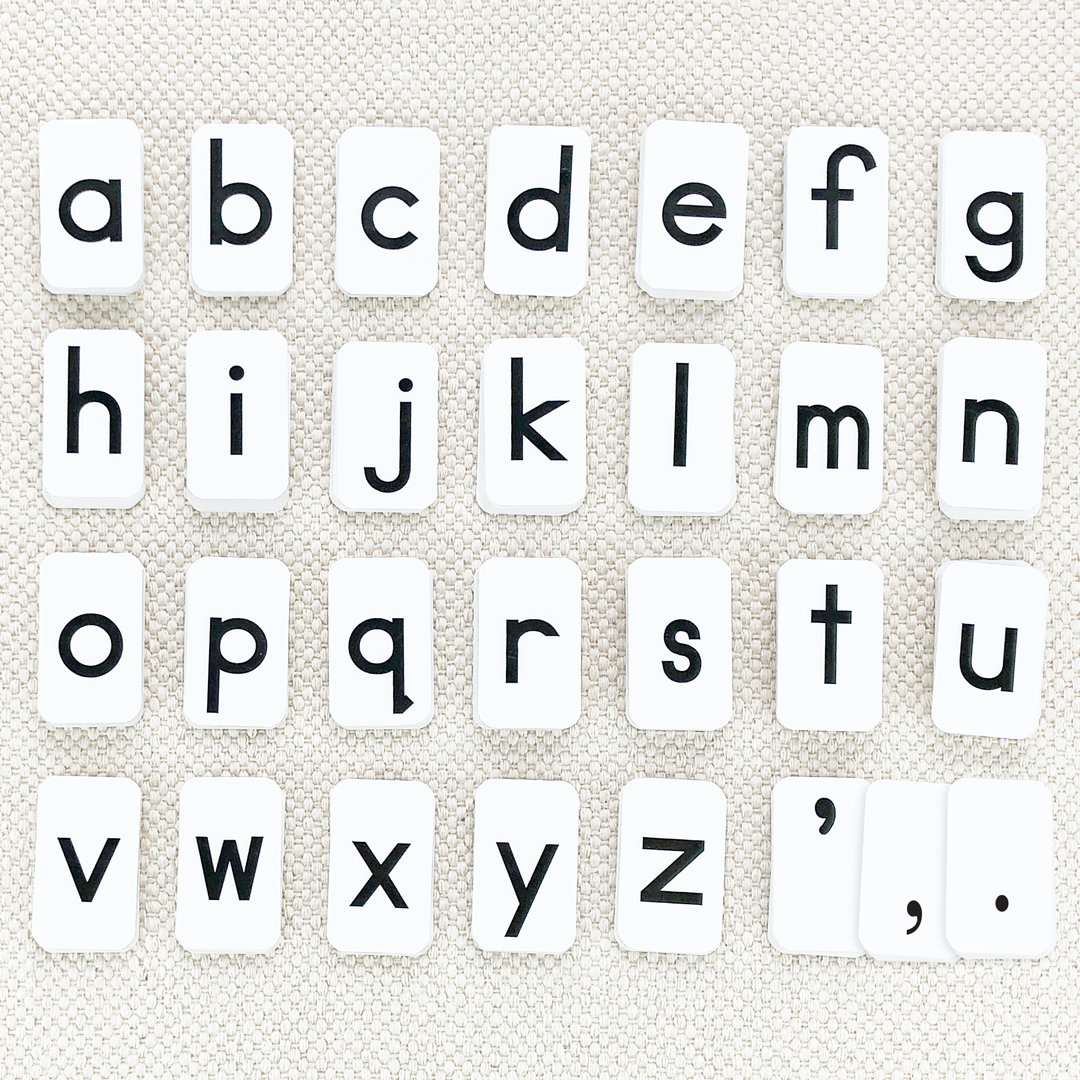 Black Print Alphabet