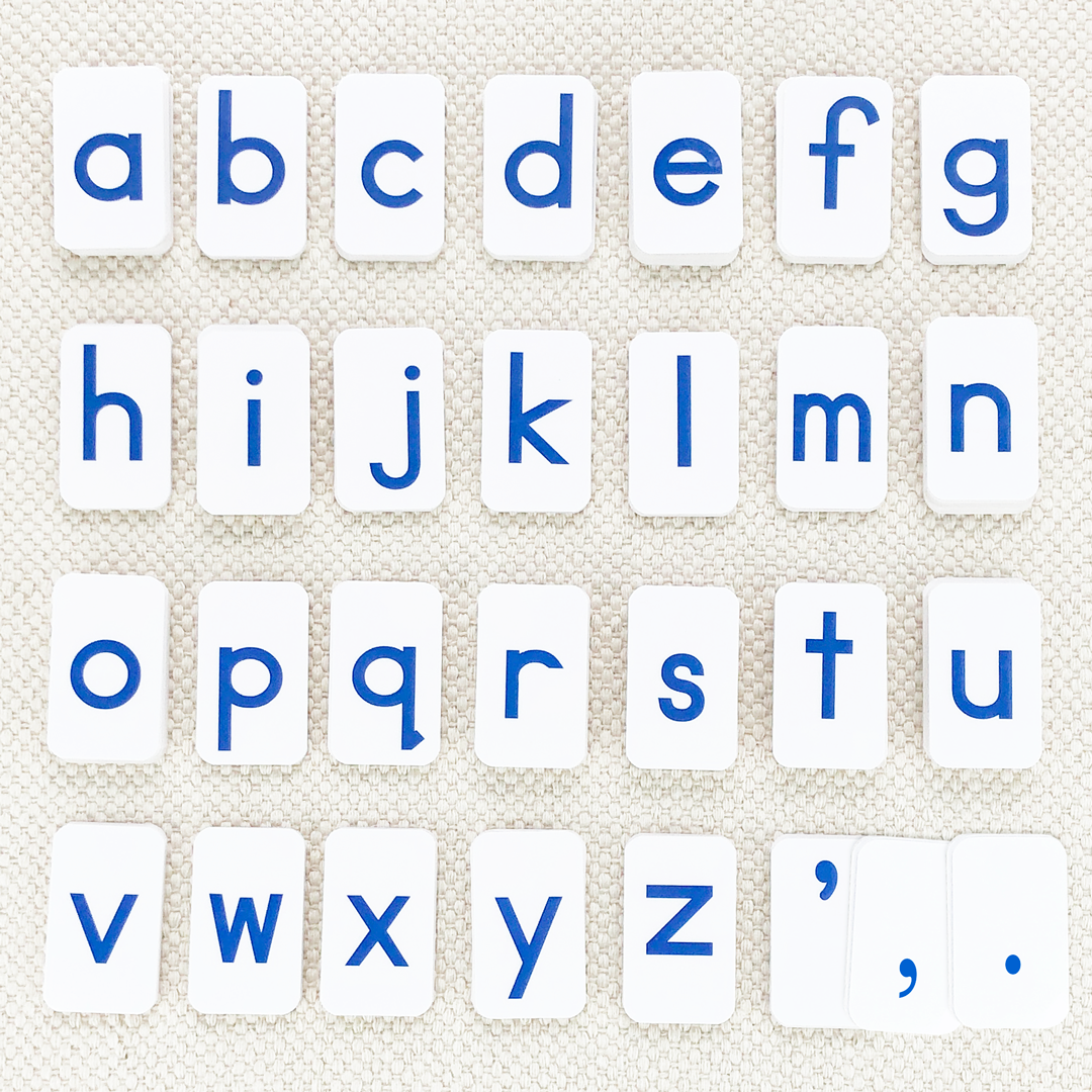 Blue Print Movable Alphabet