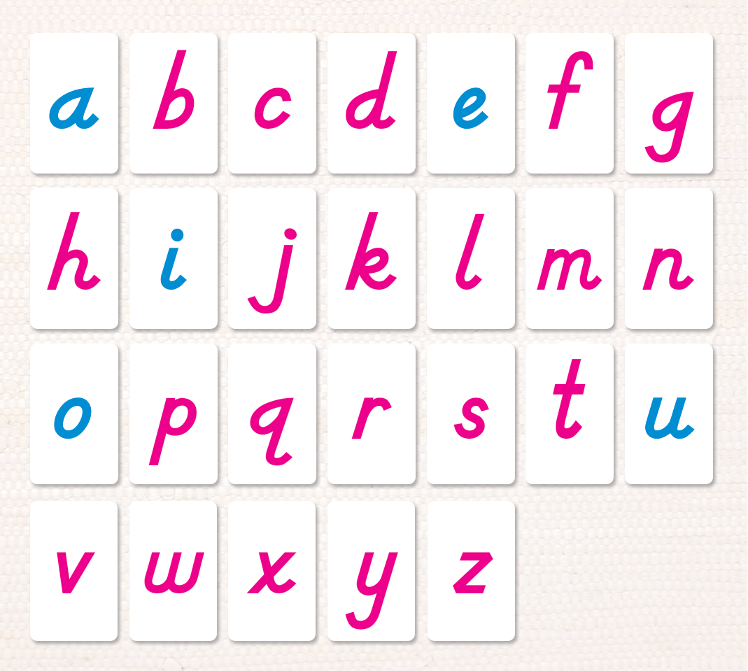 Traditional Pre-Cursive Movable Alphabet