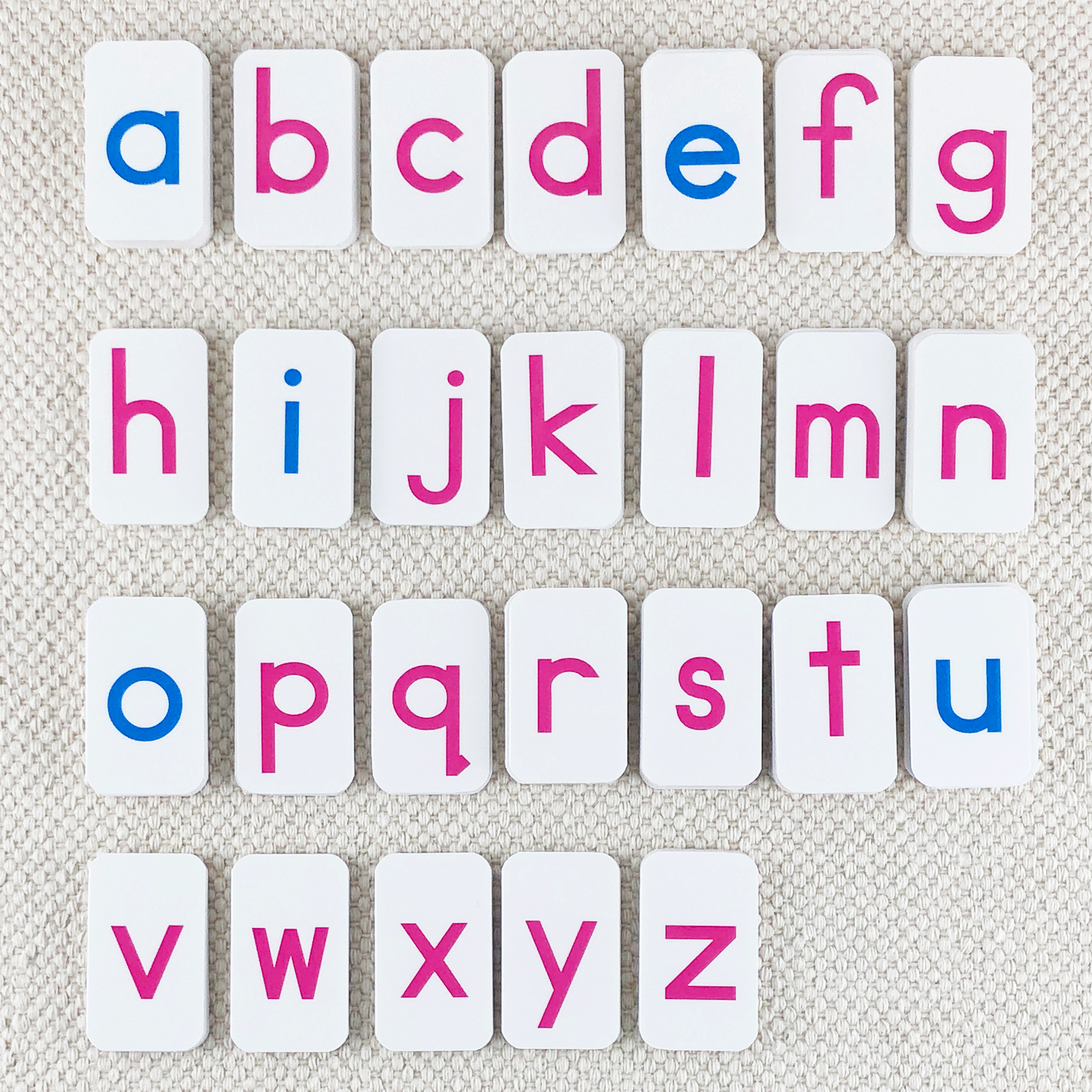 Imperfect Traditional Print Movable Alphabet