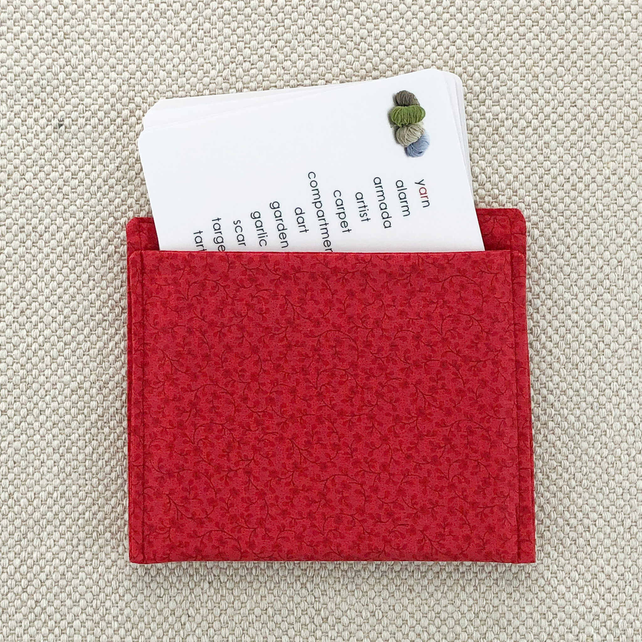 Phonogram Red One Pocket Pouch