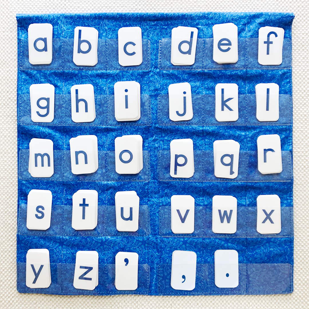 Blue Print Movable Alphabet