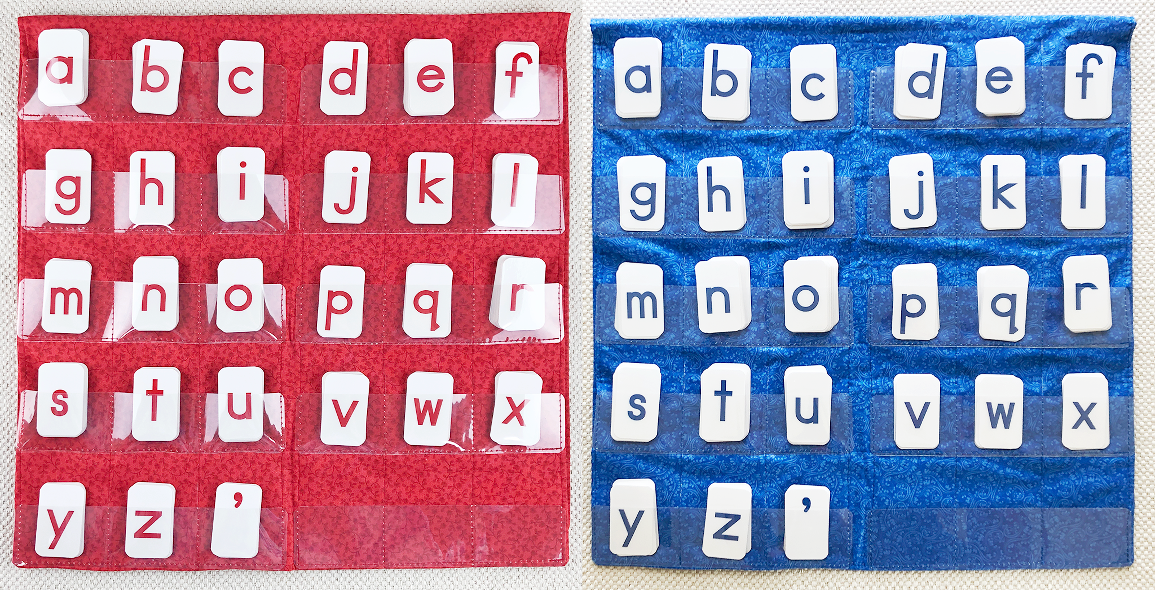 Red Print Movable Alphabet