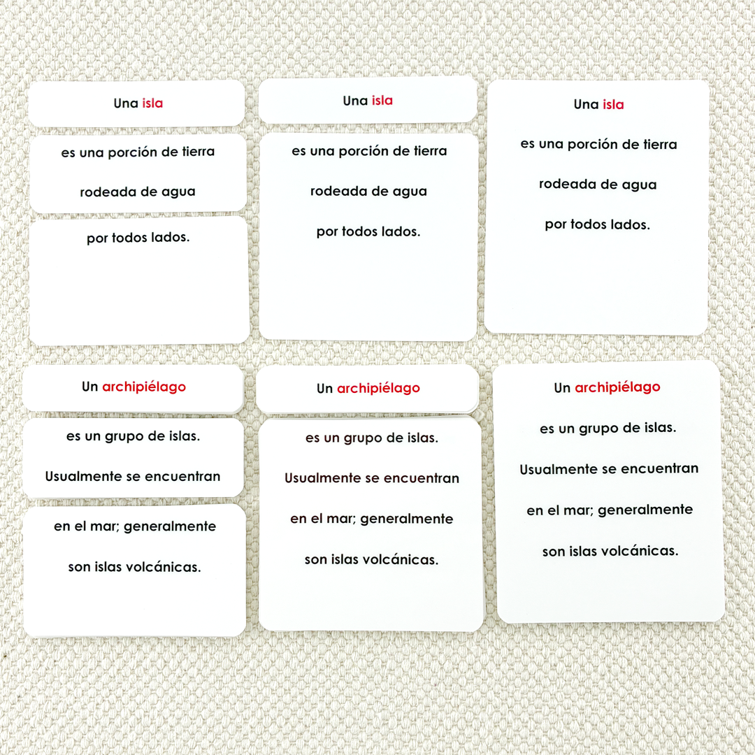 Spanish Land & Water 1 Book & Card Set