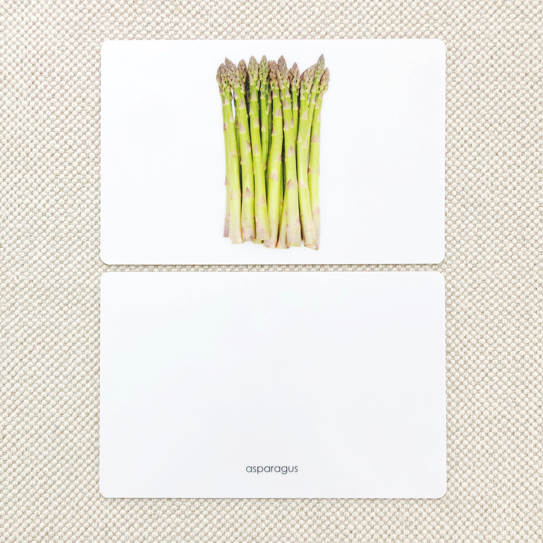 Vegetables Toddler Cards