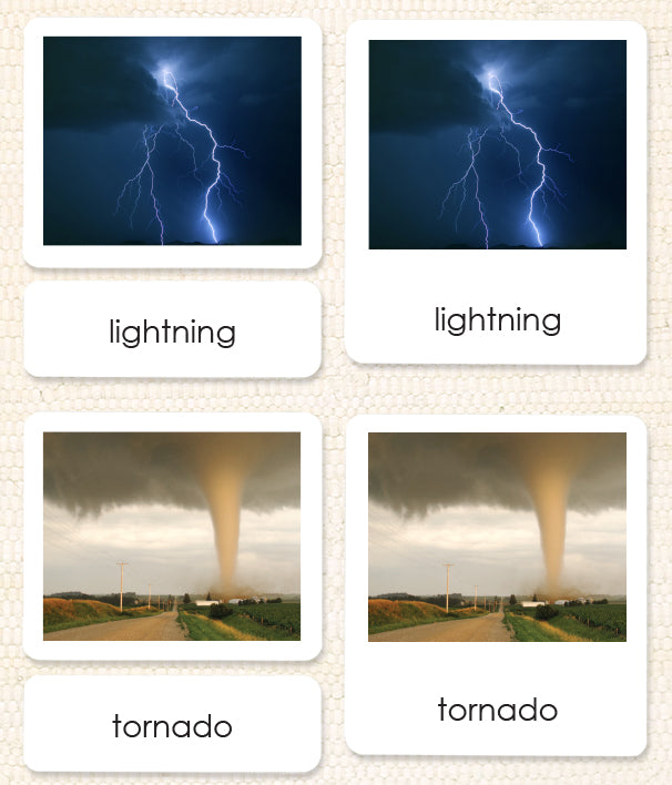 Weather Montessori 3-Part Cards – Maitri Learning