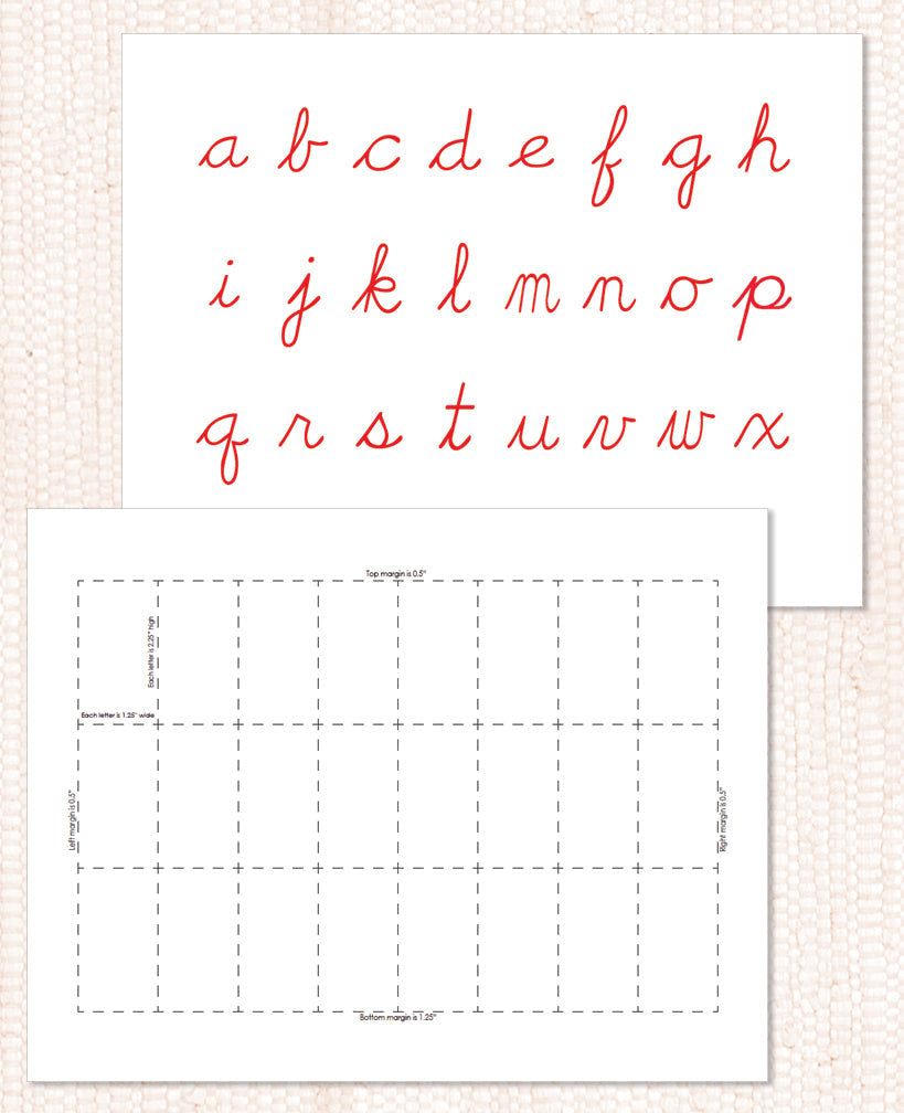 Red Movable Alphabet PDF Download - Maitri Learning