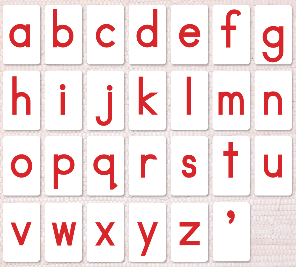 Moveable alphabet - Montessori Language