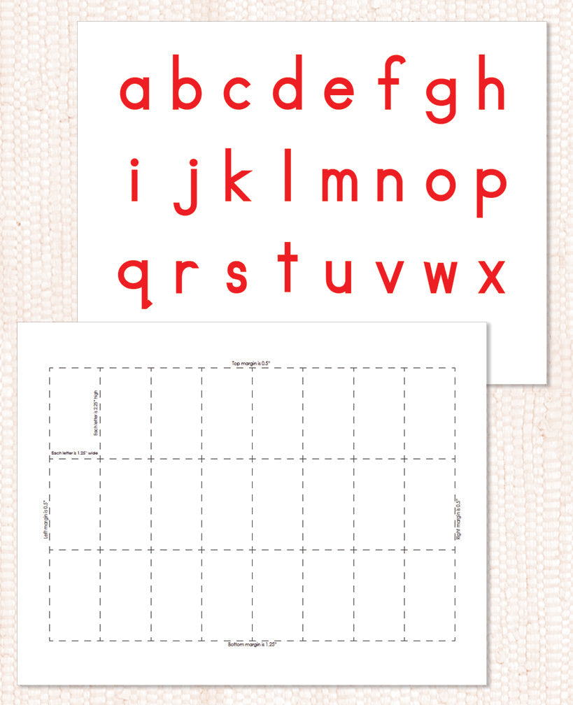 Red Movable Alphabet PDF Download - Maitri Learning