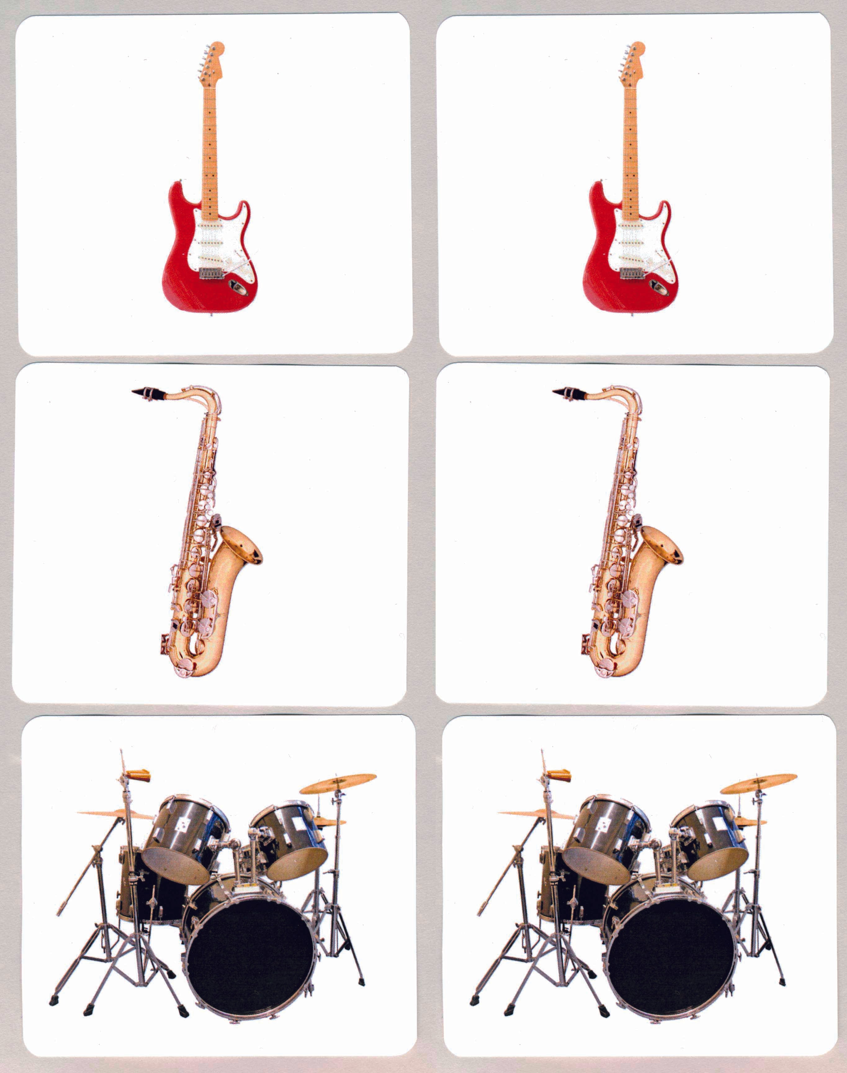 Popular Musical Instruments Matching