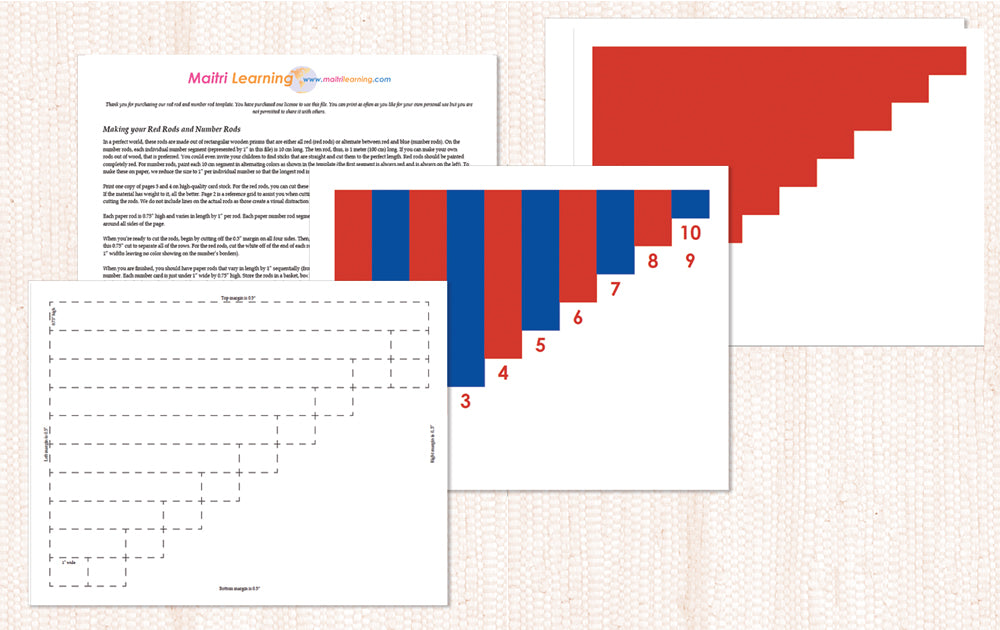 Number Rods/Red Rods PDF Download - Maitri Learning