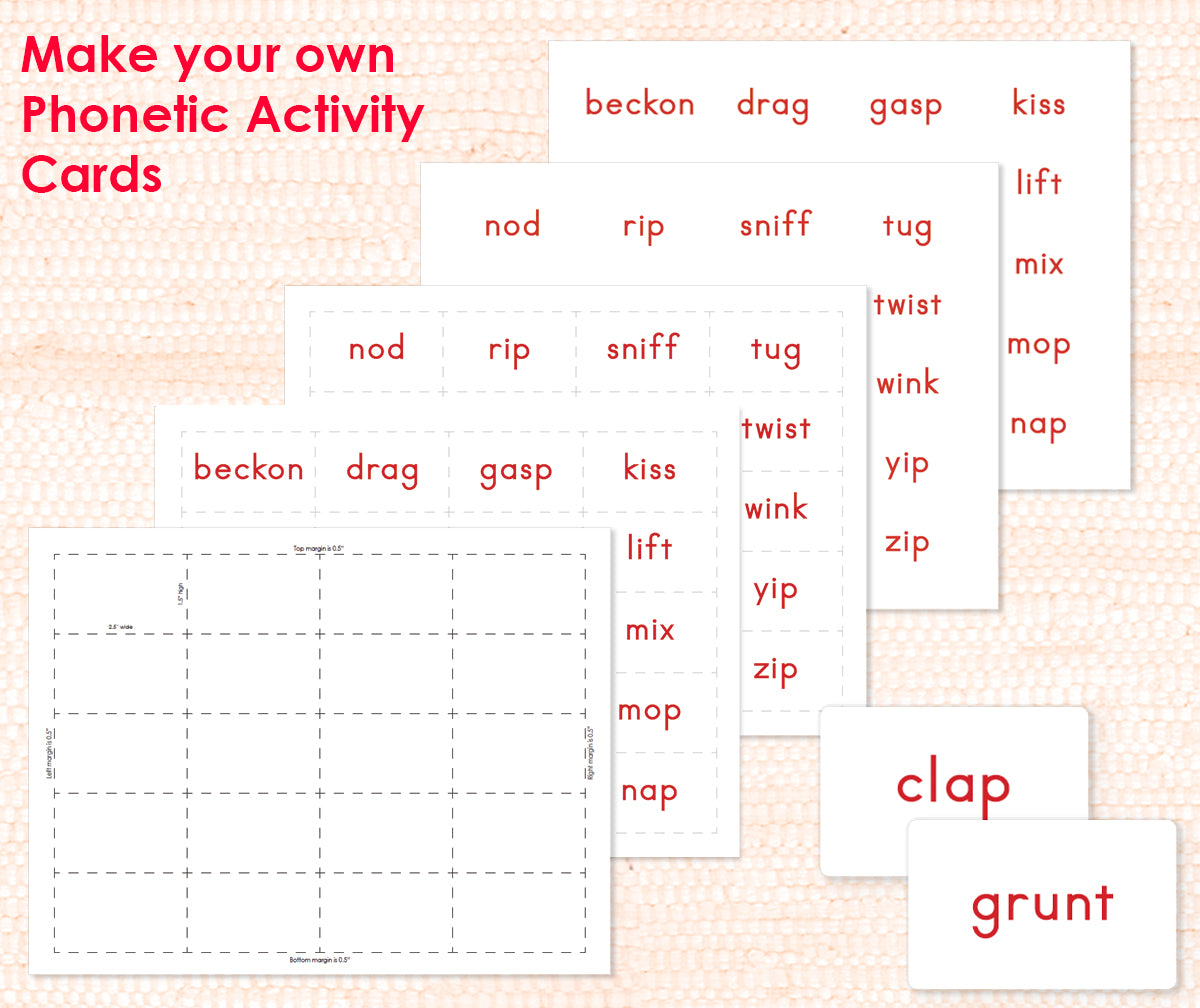 Phonetic Activity Cards Digital