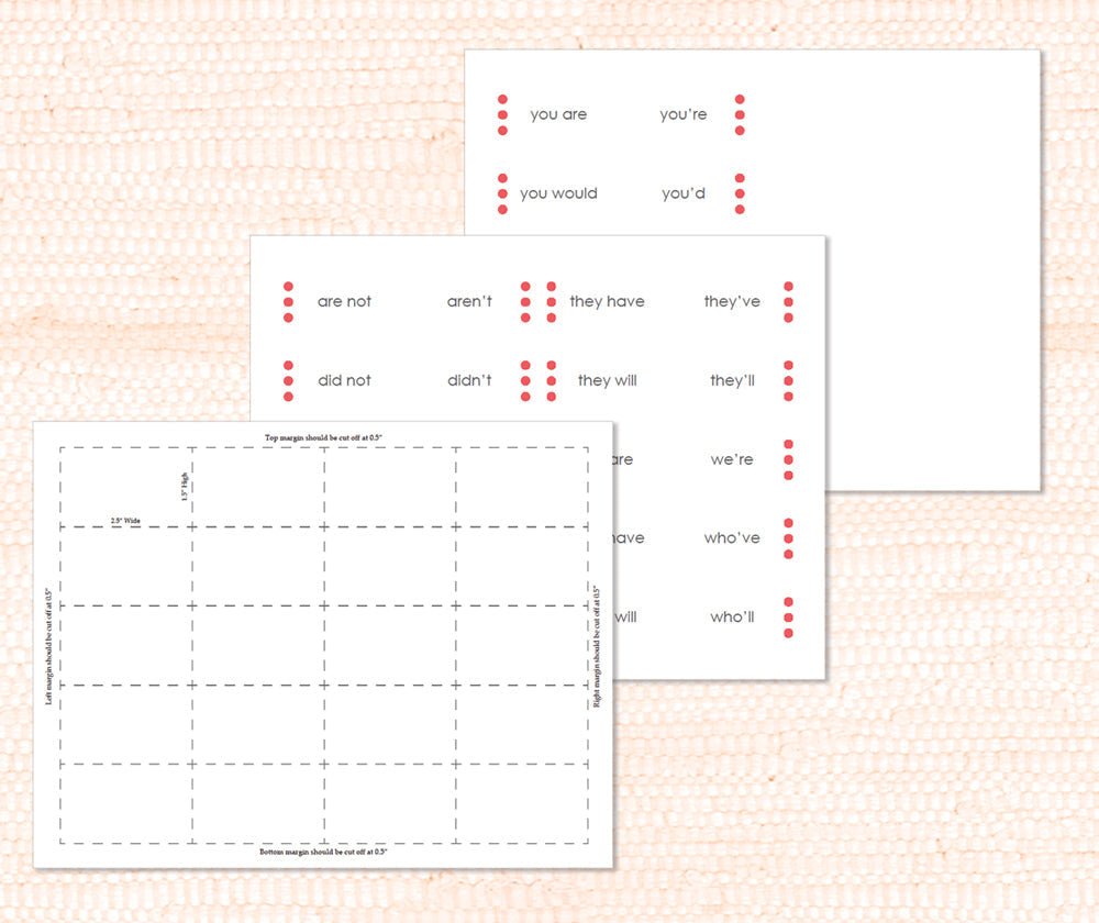 Word Study: Contractions PDF Download - Maitri Learning